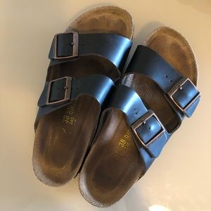 Birkenstock Arizona - Genuine Brown Leather -38N